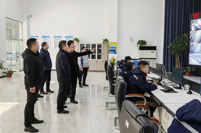 參觀鶴壁市淇縣恒源礦業(yè)建材項目