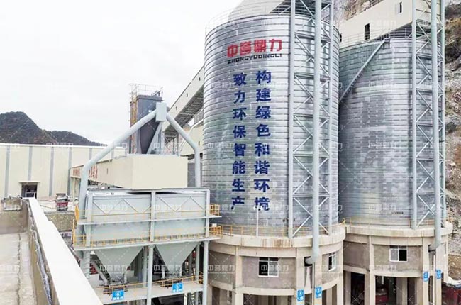 桂林市金山化工500萬噸生產線儲料倉