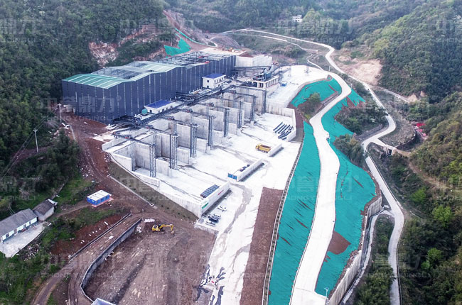 湖北松滋年產(chǎn)300萬噸砂石骨料生產(chǎn)線航拍圖