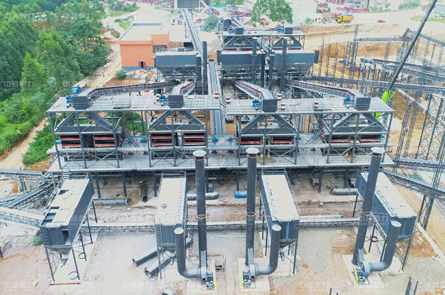 年產500萬噸砂石生產線施工現場實拍