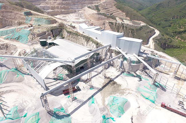 陜西客戶的砂石生產線現場圖片 陜西客戶的砂石生產線現場圖片