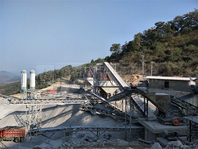 制砂生產(chǎn)線現(xiàn)場