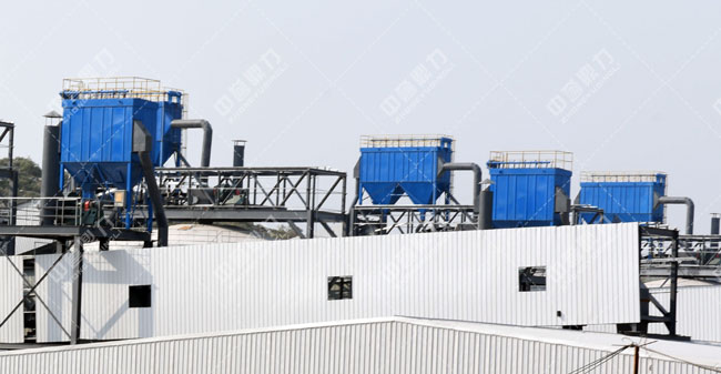 衛輝市資源有限公司時產3000噸骨料生產線除塵
