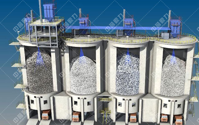 衛輝市資源有限公司時產3000噸骨料生產線料位檢測