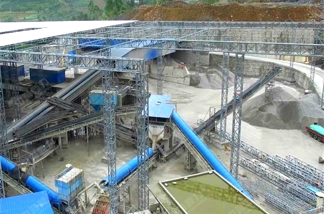 配圖:四川一處環保砂石廠