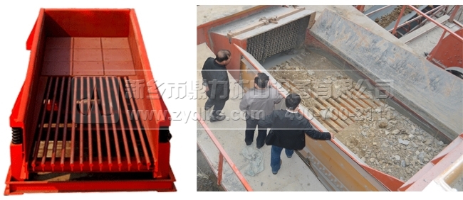 對要破碎的石頭進行預篩分