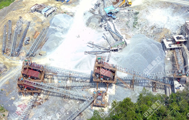 采石場(chǎng)鳥瞰圖