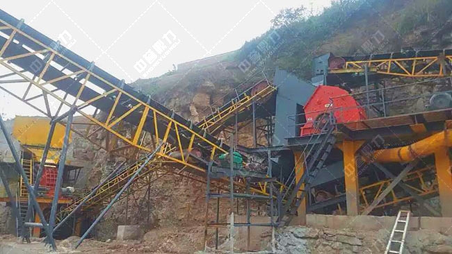 碎石廠開采石頭加工