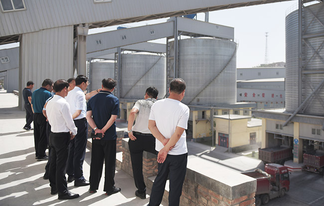 參觀資源有限公司時產(chǎn)3000噸骨料生產(chǎn)線